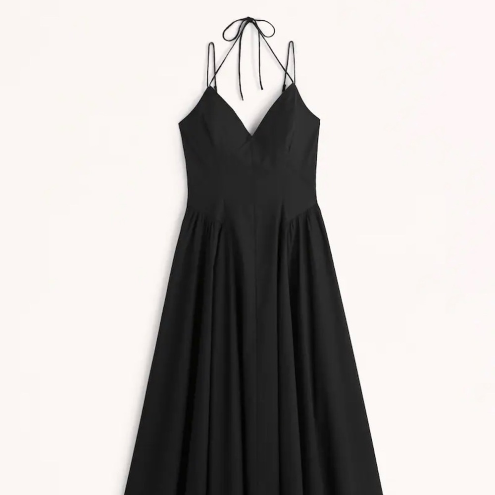 Abercrombie & Fitch Strappy Plunge Corset Maxi Dress